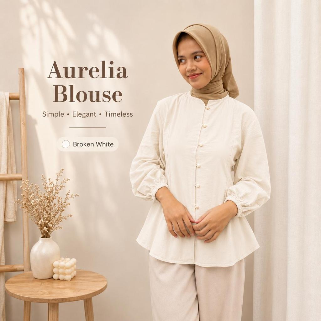 Aurelia Blouse Wanita Premium